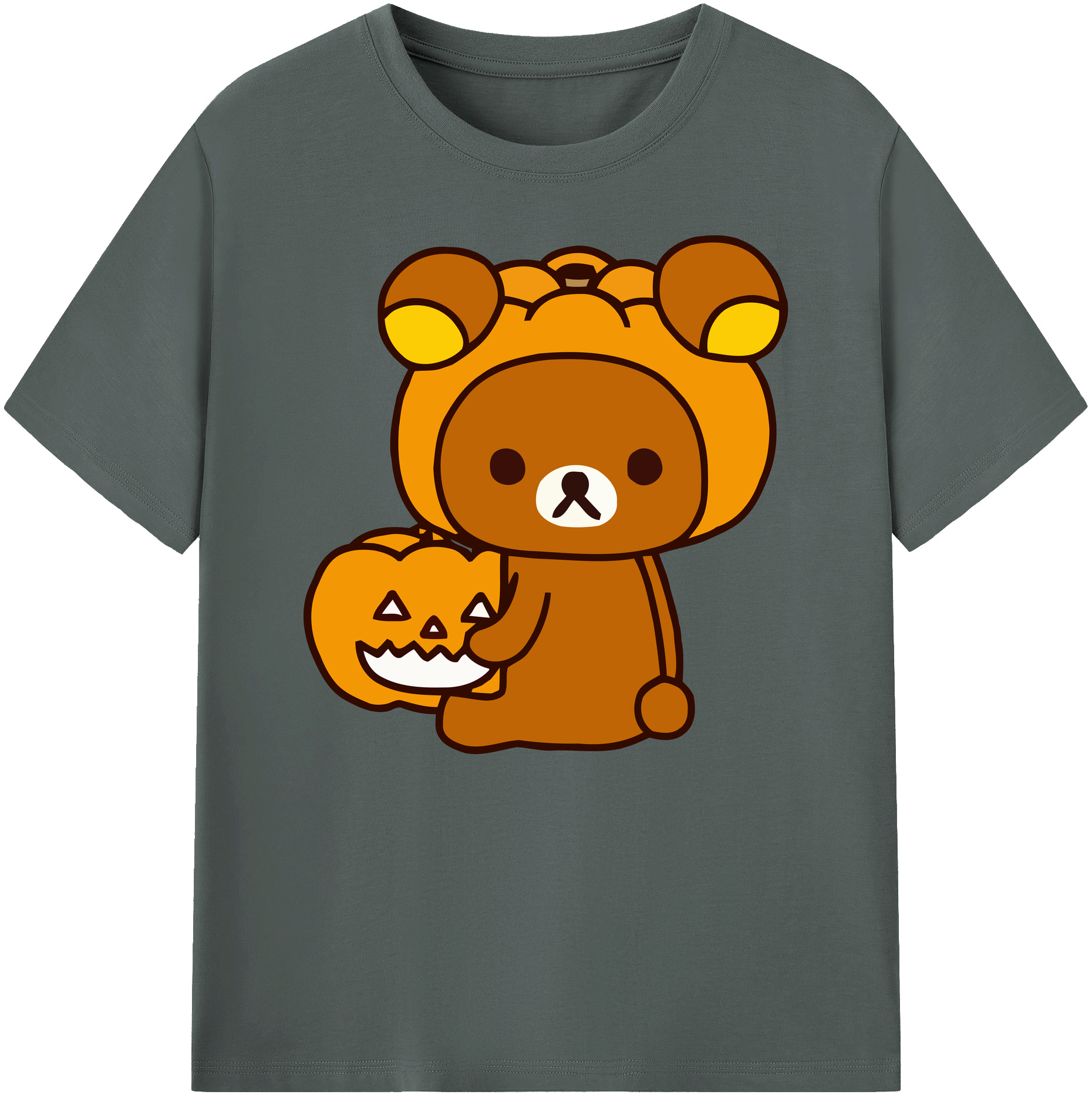 （画像用） リラックマ リラックマ キイロイトリ Rilakkuma Korilakkuma Kiiroitori 綿100％ メンズ半袖Tシャツ｜肌触りやわらか＆通気性